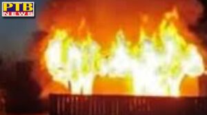 fire broke out in four room house after lpg cylinder burst owner burnt to death Himachal pardesh District Mandi