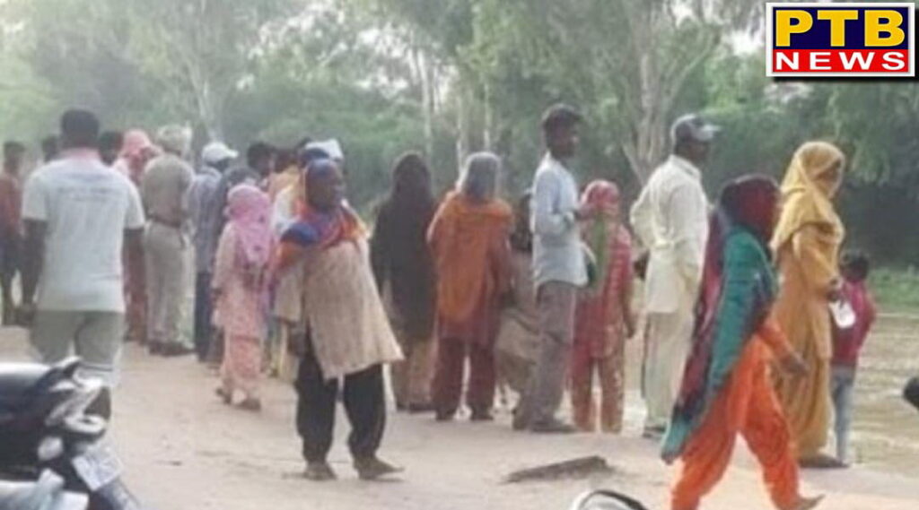 the family drowned into canal in ludhiana of punjab people saved the mother and son the father is missing