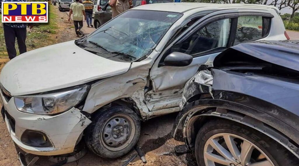 former cm om prakash chautala escapes unhurt in car accident in gurgaon haryana