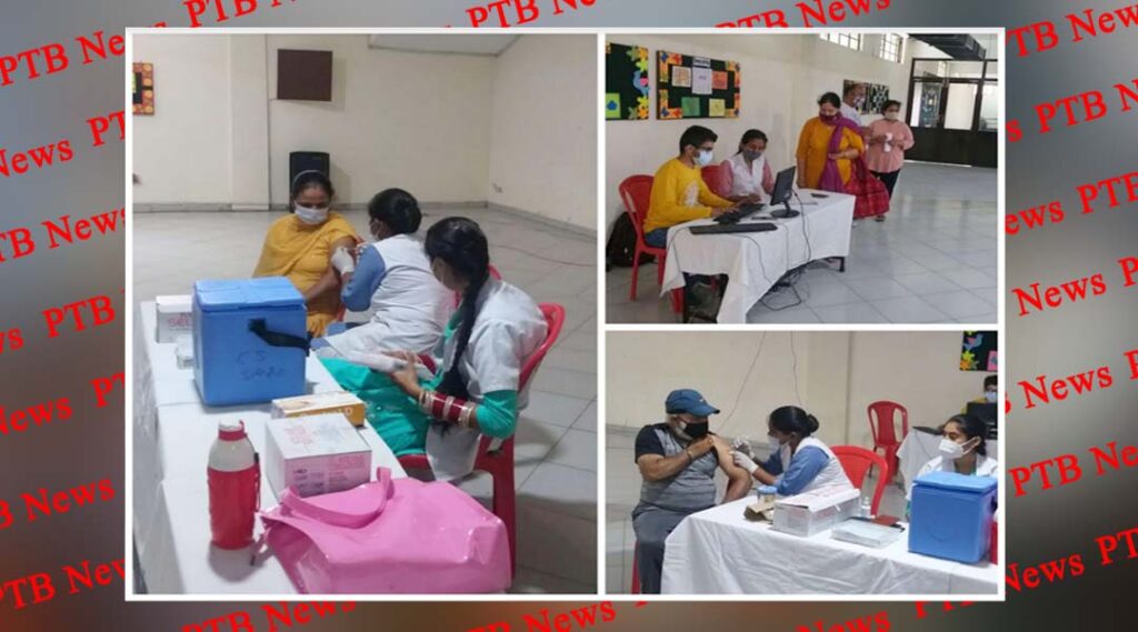 A Free COVID-19 Vaccination camp at Innocent Hearts, Green Model Town