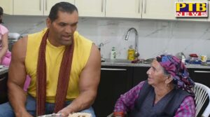 the great khali dalip singh mother Chandi devi passes away jalandhar Punjab