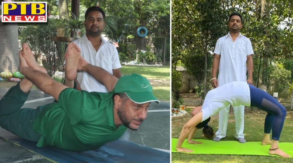 yoga key behind healthy and fit life of cp bhullar on the eve of international yoga day cp urges people to adopt yoga for good health and fitness