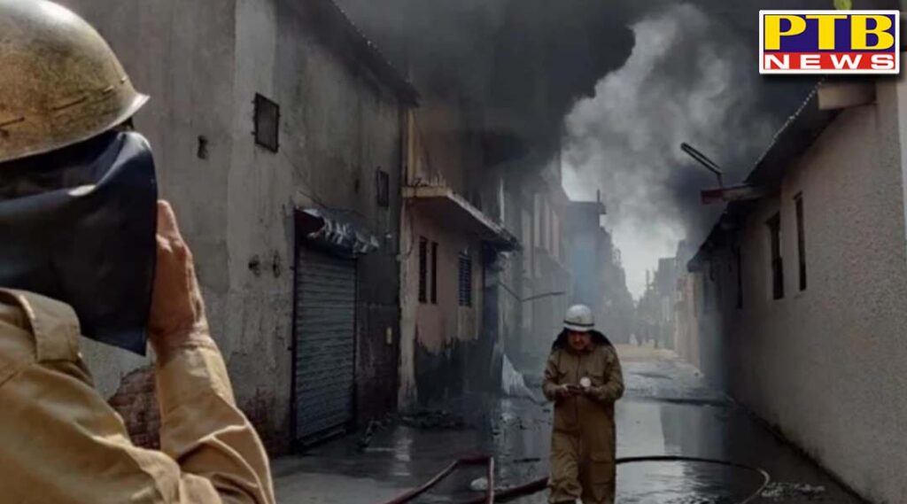 fire breaks out in shoe factory at udyog vihar more than two dozens fire tenders at spot read delhi NCR