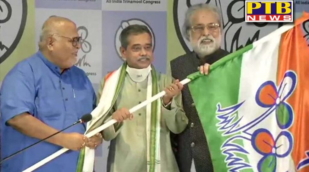 big blow to congress former president pranab mukherjee son abhijit mukherjee joine tmc