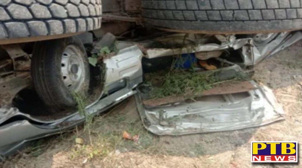 five died in an Big accident in itaunja in lucknow