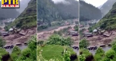 himachal pradesh lahaul 2 dead or 7 missing after cloud burst 4 national highway closed due to flood havy rain Shimla