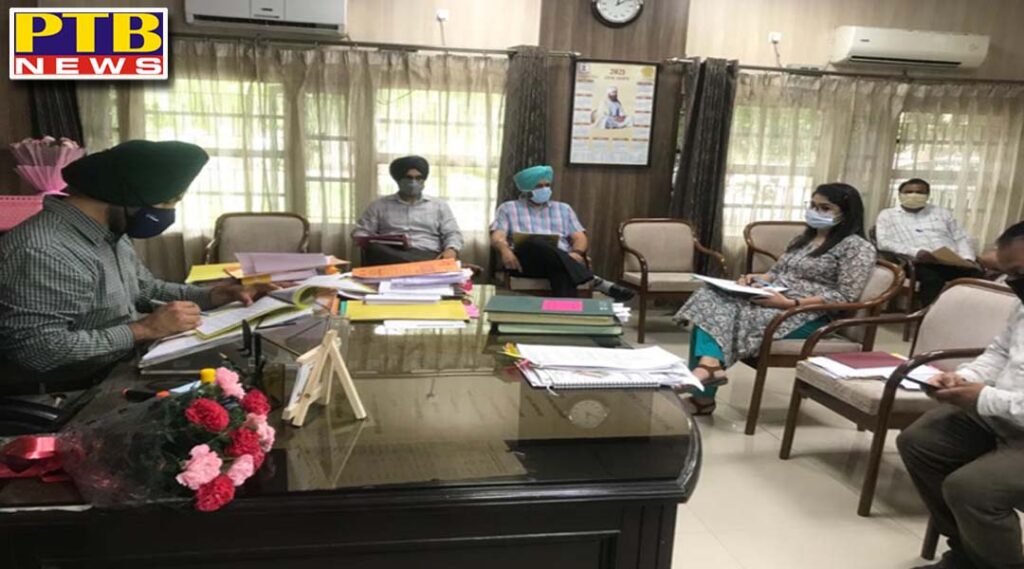 ADC (General) held a meeting with the polling registration officers To take stock of the progress of the ongoing urgent and time bound works related to the election / voter list Jalandhar