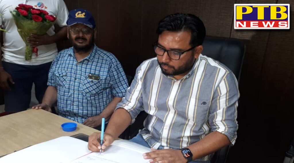 National level swimming player Umesh Sharma took over as DSO Jalandhar Punjab