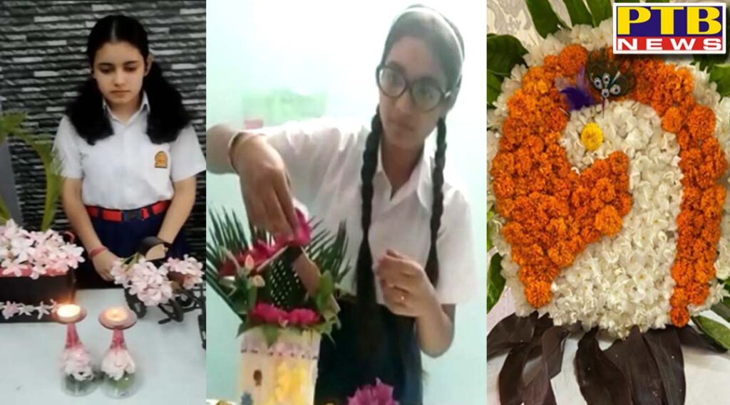 Innocent Hearts School organized a virtual Flower Arrangement Competition