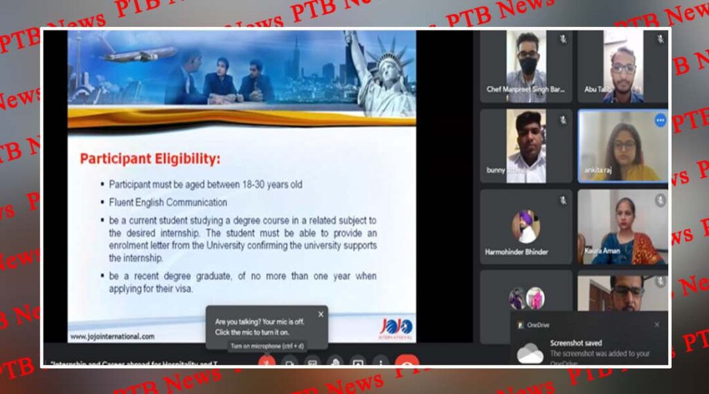 Webinar organized on Abroad internship programme by Innocent Hearts