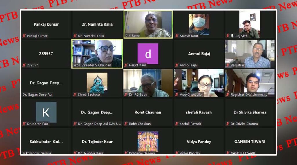 DAV University holds a webinar-cum-workshop on NAAC Accreditation and Quality Assurance in Higher Education Institutions