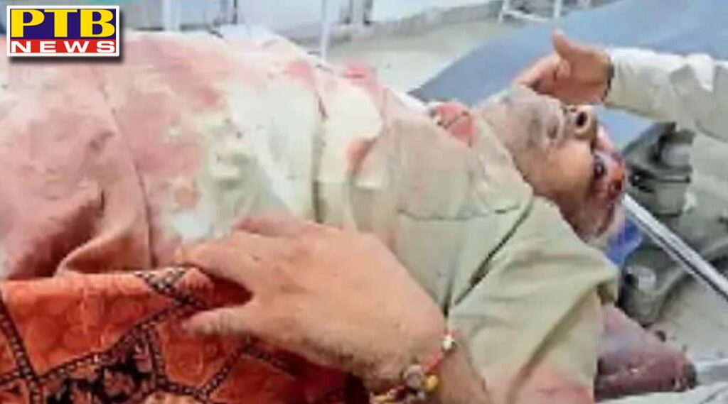 asi Amrik Singh right leg was chopped off thrown 15 feet away could not be connected search for accused Garhshankar Hoshiarpur district Punjab