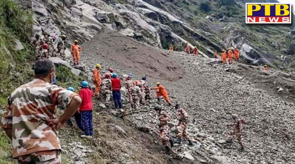 kinnaur the broken mountain in lahaul the flow of the chandrabhaga river stopped orders issued to evacuate the surrounding villages Kullu