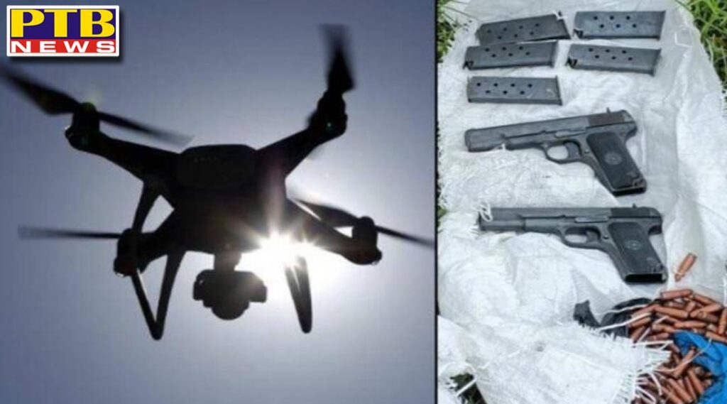 terrorist conspiracy failed in jammu and kashmir weapons dropped by drones recovered in samba army and police alert