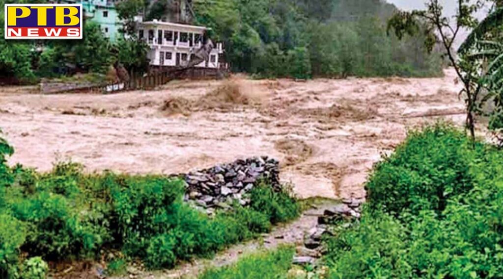 heavy devastation in uttarakhand clouds burst near dehradun rivers and streams all in spate more than 50 roads closed