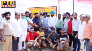 Sports meet successfully completed by Press Association of State Baba Deep Singh Sports Club won the title of Volleyball Tournament MLA Shri Sushil Rinku inaugurated and MLA Pargat Singh rewarded the winners Jalandhar