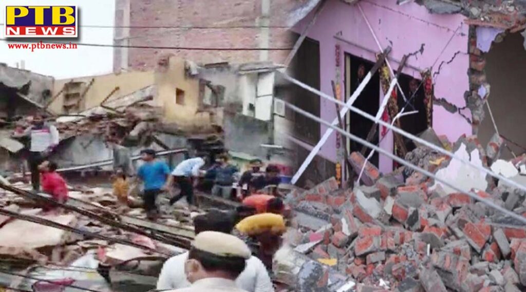 Four storey building collapses in Malkaganj Sabzi Mandi area in Delhi, three dead many feared trapped under debris
