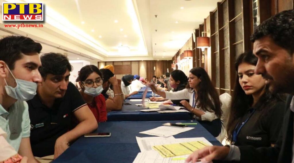 Pyramids Canada Education Fair got huge support from the students Bhavnoor Singh Bedi Visa Expert Pyramid E Services Jalandhar