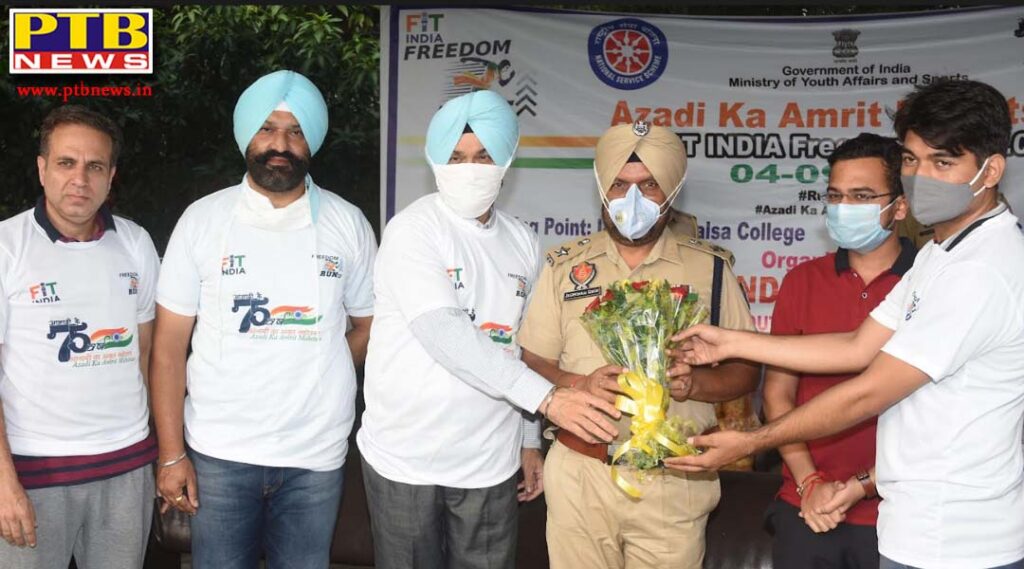 Lyallpur Khalsa College's NSS Department and Nehru Youth Center Jalandhar organized Fit India Freedom Run Jalandhar