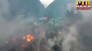 kullu fire created orgy in malana village more than a dozen houses burnt to ashes