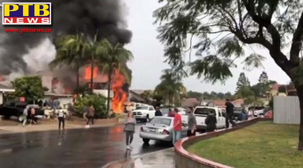 california plane crash that burned homes Two people including Indian-origin cardiologist died
