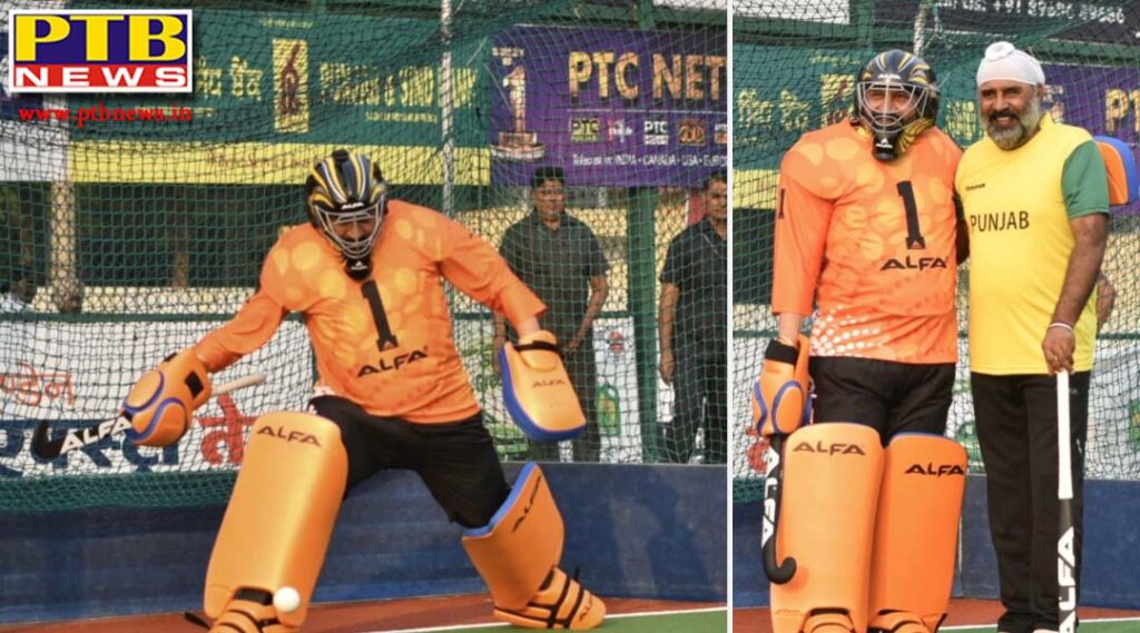 Sportsmanship at peak as CM Charanjit Singh Channi dons role of goalkeeper, Pargat as hitter Jalandhar Punjab