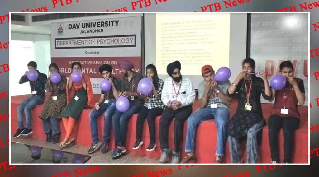World Mental Health Day observed in DAV University