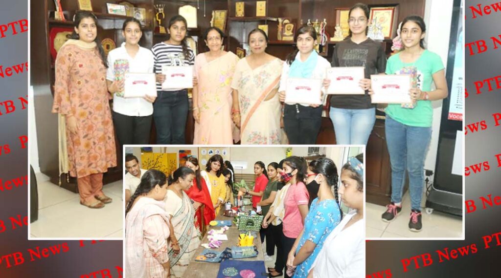 Students of HMV Collegiate Sr. Sec. School participated in Best Out of Waste Competition