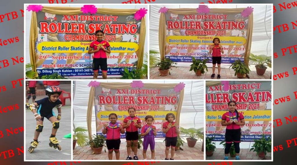Innocent Hearts won medals in 21st Roller Skating Championship
