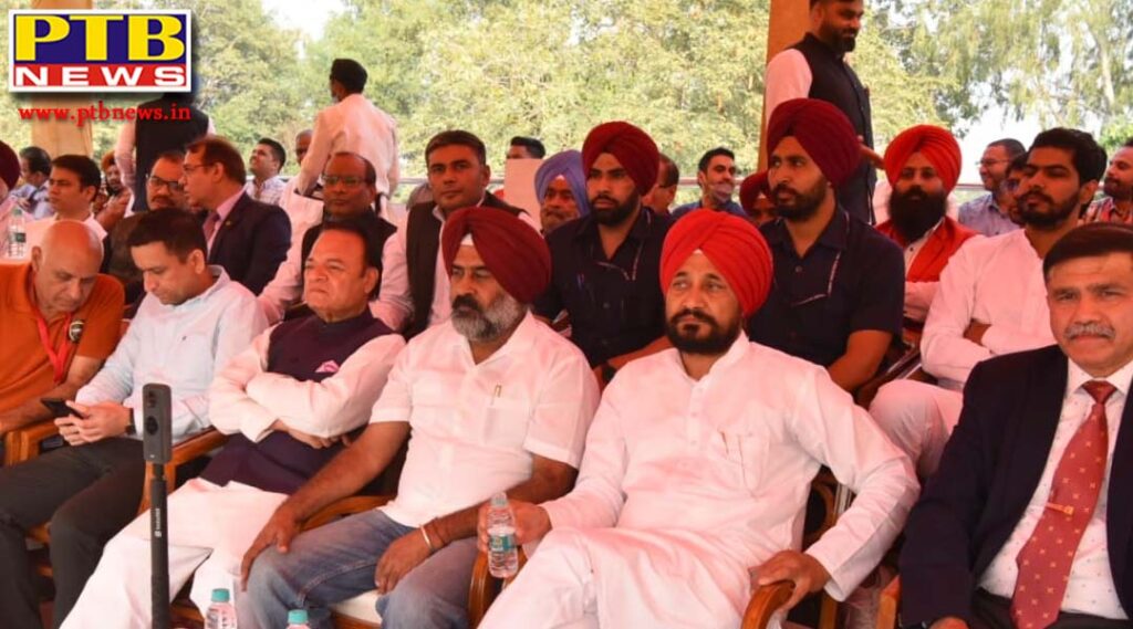 Sportsmanship at peak as CM Charanjit Singh Channi dons role of goalkeeper, Pargat as hitter Jalandhar Punjab