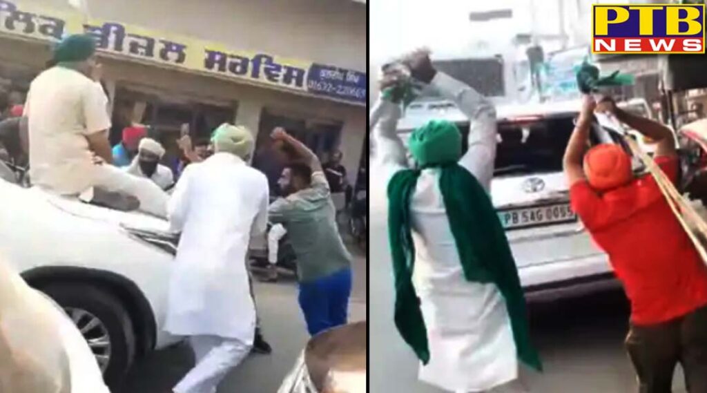clashes between farmers and akali leaders air fire from both sides