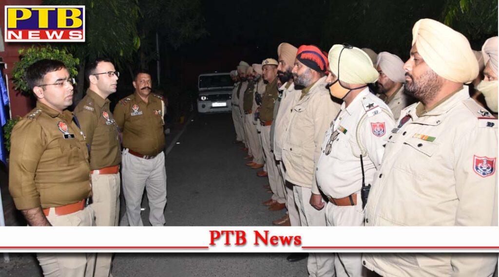 commissionerate police Jalandhar took out a flag march for the security of the city they said that the miscreants do not succeed in their intention by patrolling