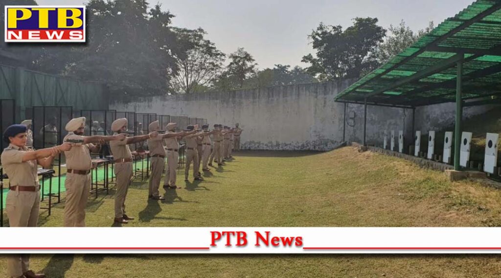 Sharpen your skills to face any sort of eventuality Commissioner of Police Mr Naunihal Singh asks officers Kick starts firing practice session for entire force with beginning from GO rank officers at PAP shooting range Jalandhar