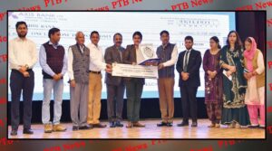 the meritorious student Anshul Rana of Cambridge International School Dasuha securing 49th All India Rank in the NEET 2021 examination, the school management honored with a cash amount of Rs 1 lakh 1 thousand