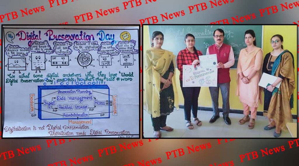 Information given to students on Digital Preservation under Disha-Ek campaign by Bowry Memorial Trust