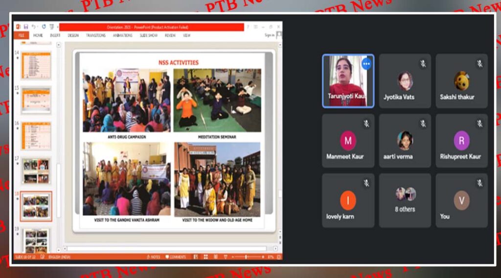 INNOCENT HEARTS COLLEGE OF EDUCATION, JALANDHAR ORGANISED AN ORIENTATION PROGRAMME FOR B.ED. ENTRANTS