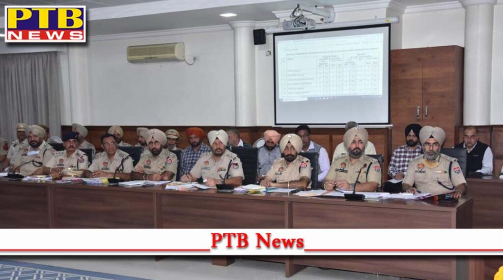 Zero tolerance against corruption, non performance and lawlessness CP tells officers Crime meeting held by Commissioner of Police Jalandhar Mr Naunihal Singh