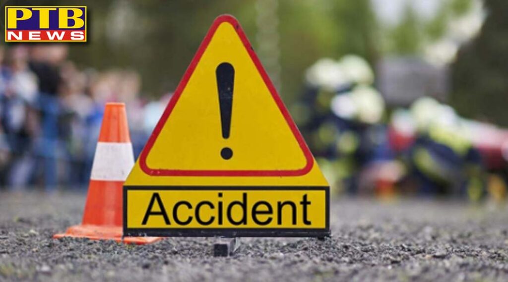 A terrible road accident happened in the morning, a person going on a bicycle was crushed to death by a tipper