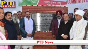 Pargat Chaudhary Rinku dedicate Dr Ambedkar college Lay foundation Satguru Kabir Bhawan storm water sewerage in Basti Danishmanda Jalandhar