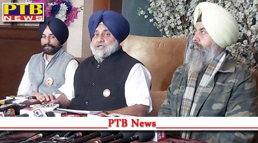 sukhbir badal released his election manifesto for transporters Amritsar Punjab