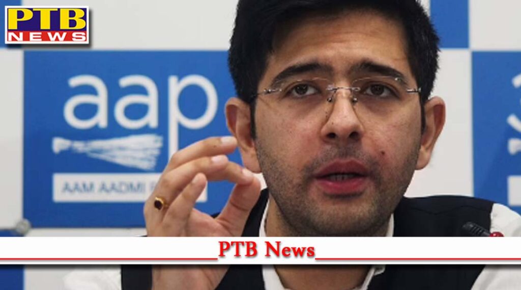 AAP Party Leader Raghav Chadha exposes Punjab CM Charanjit Singh Channi lie regarding sand mafia Many questions raised by releasing the video Punjab