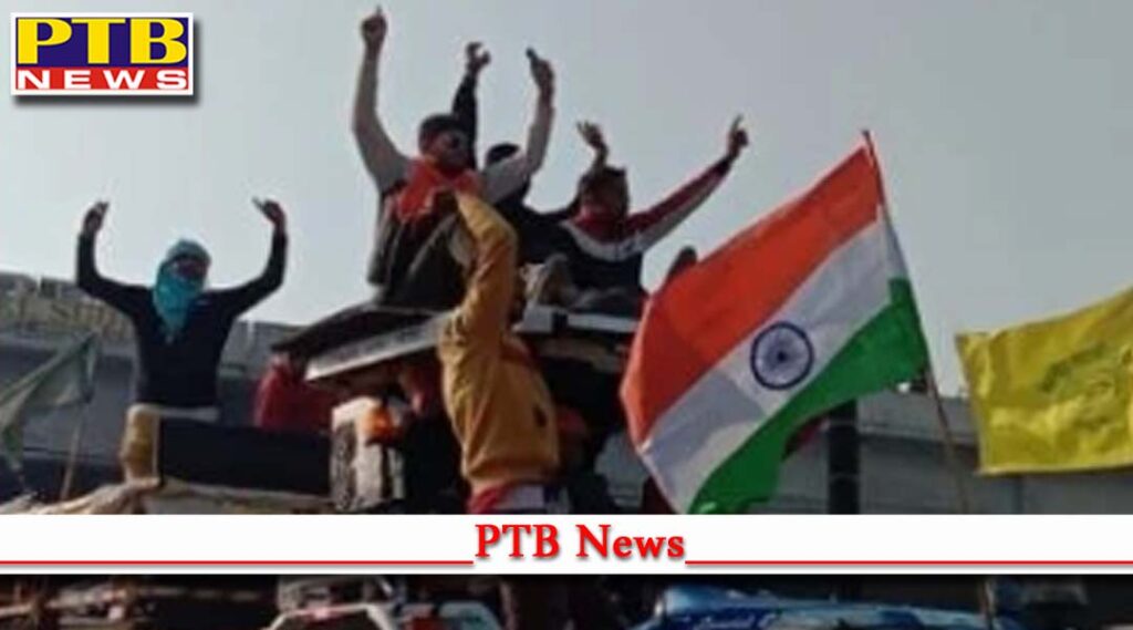 fateh march lead by sri guru granth sahib left from singhu border delhi kisan morcha kisan andolan kisan