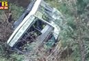 hrtc bus falls into ditch in rohru many passengers injured