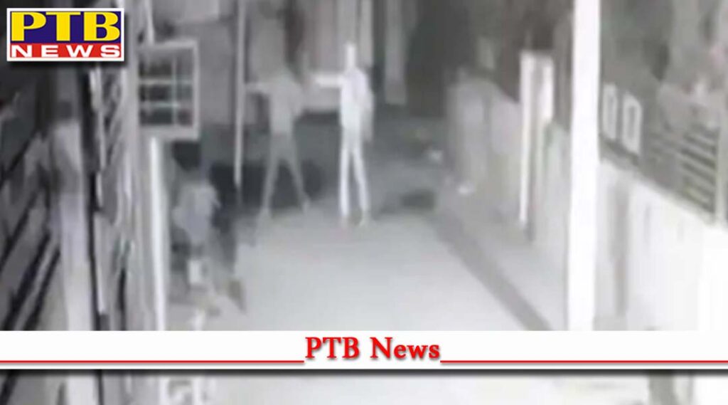 firing cctv footage police investigation begins Amritsar 2 masked youths fired indiscriminately at the Jathedar house