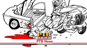 Punjab terrible road accident both cars were blown up horrific road accident in jalandhar The painful death of a policeman and his wife Jalandhar Pathankot Road