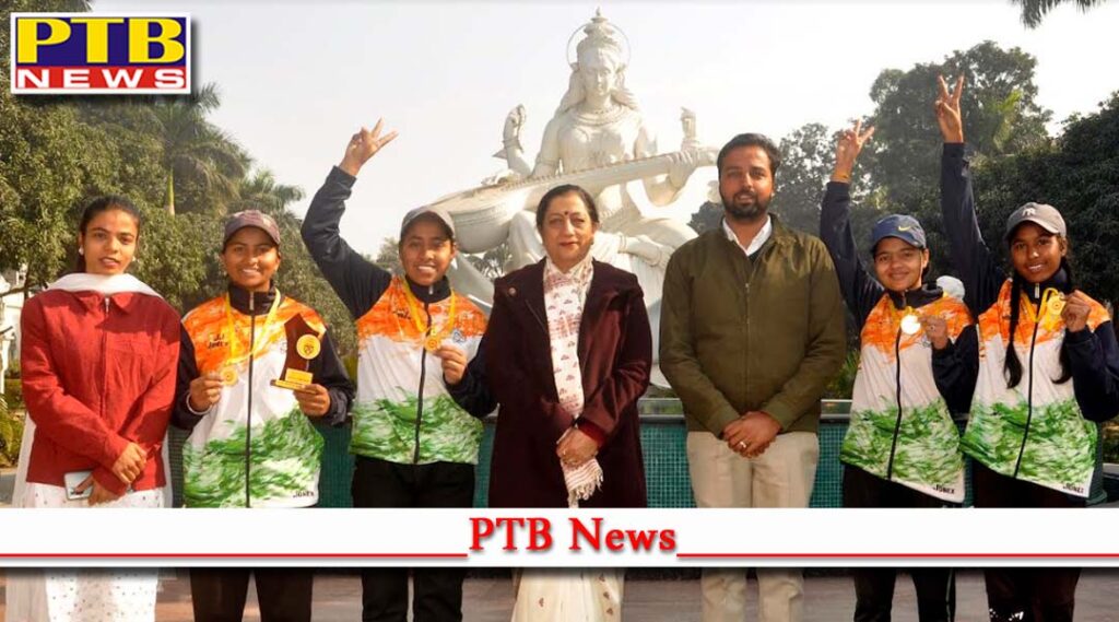 KMV Collegiate Sr. Sec. School bags gold medal in Junior State Softball Championship Jalandhar