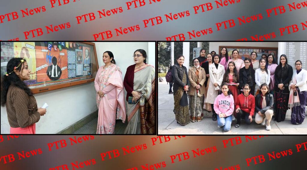 KMV’s PG Department of English prepares a Wall Magazine on the Elizabethan Era
