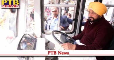 First Ever Induction 842 Buses One Go CM Charanjit Singh Channi Himself Drives Bus While Flaging off 58 New PRTC and Punbus Buses Punjab