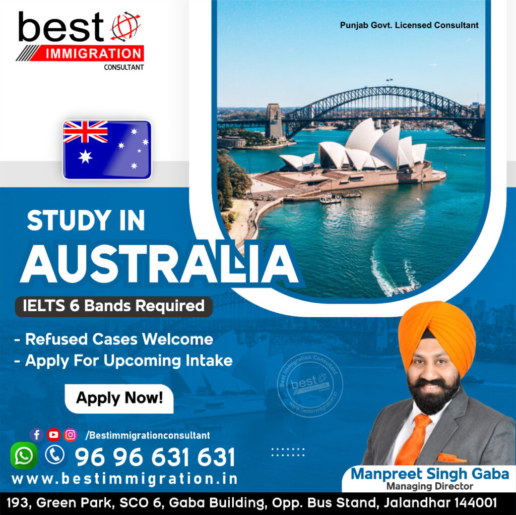 Manpreet Singh Gaba owner Best Immigration Consultant Free IELTS Free processing fee Jalandhar made a big announcement Abroad students