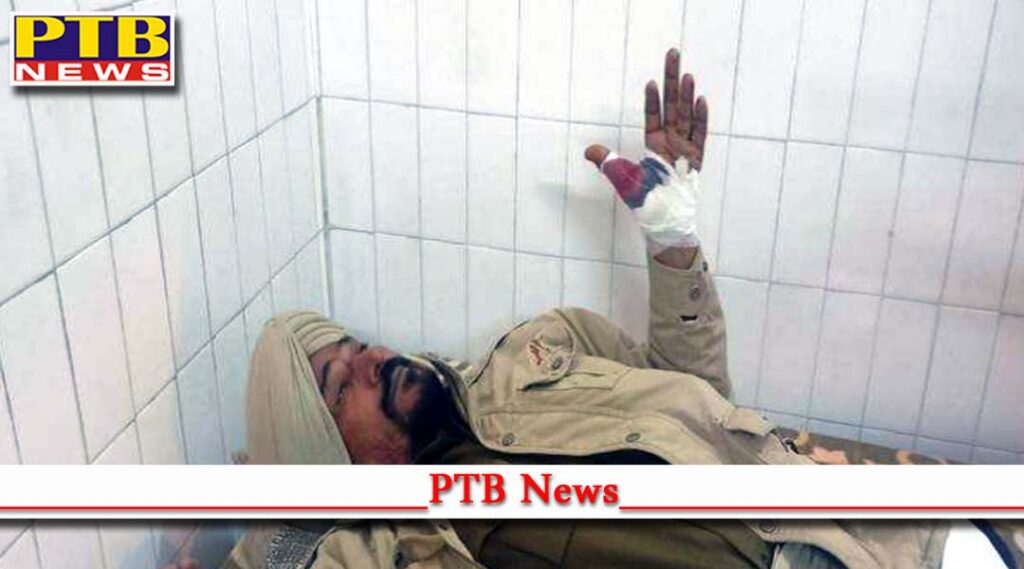 attack on bhatinda police ASI who went to catch accused of theft asi hand chopped off Punjab PTB Big Breaking News
